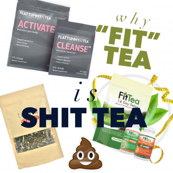 Skinny teas with text: Why "fit tea" is shit tea